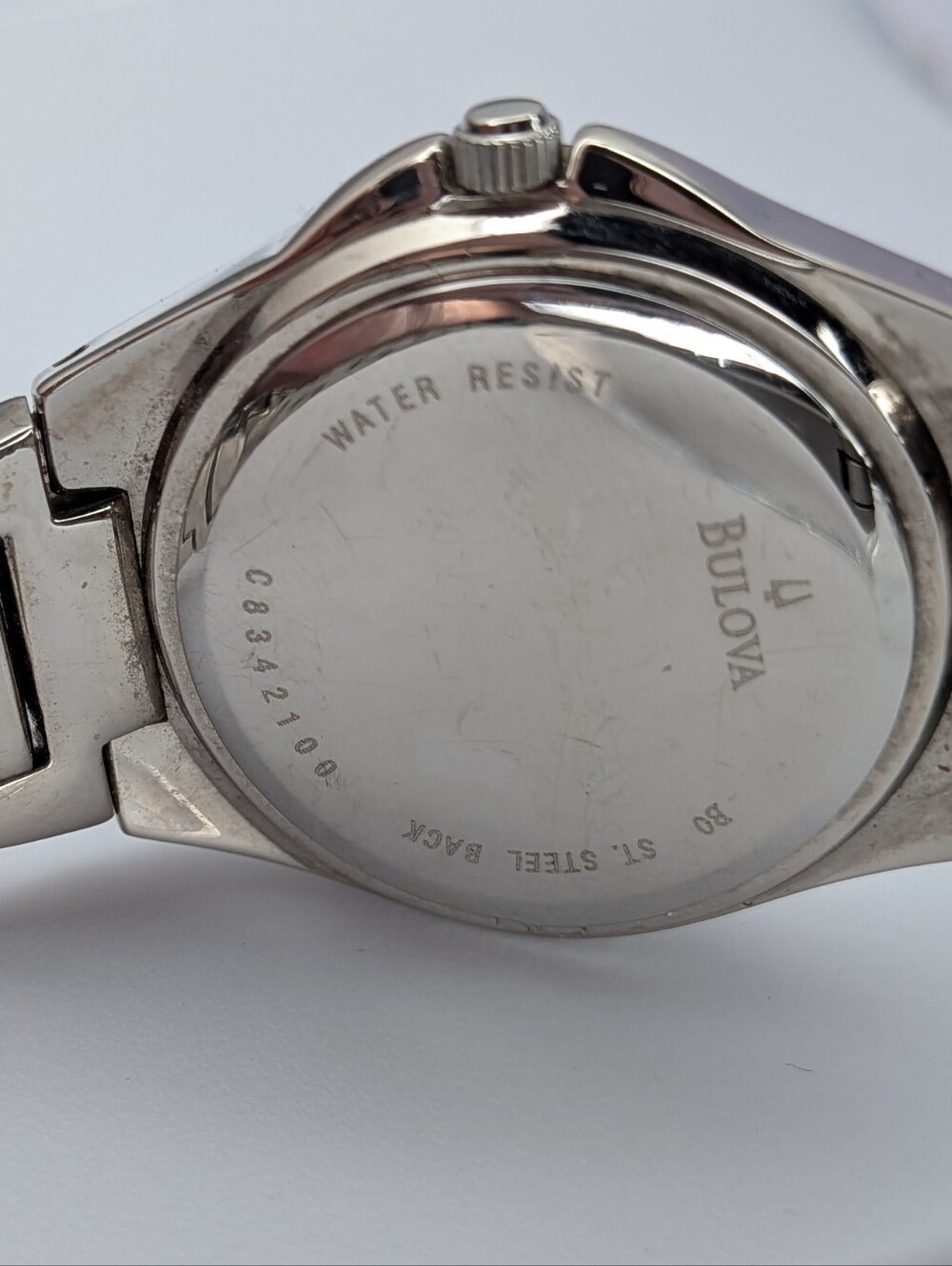 Caravelle Bulova Womens Watch Silver Tone Rhinestone Bezel Mother of Pearl Dial - Picture 10 of 12